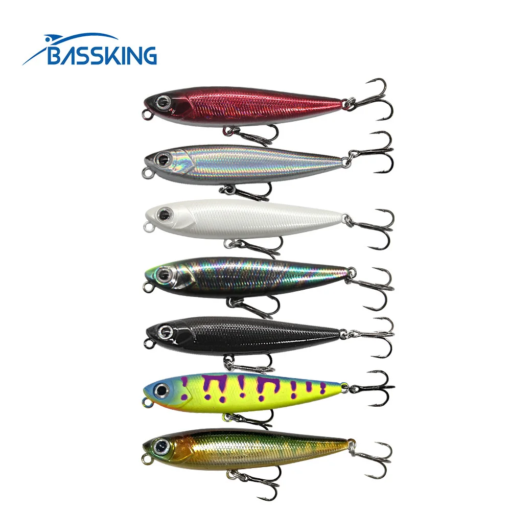 

BASSKING Top Water Pencil Bait 55mm 3.2g ORIGIN Hooks Floating Fishing Lure Iscas Artificial Para Pesca Leurre Peche Swimbait