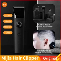 new xiaomi electric hair clippers 2000 mah battery ipx7 waterproof home shave artifact diy for mens chipper with type c charger
