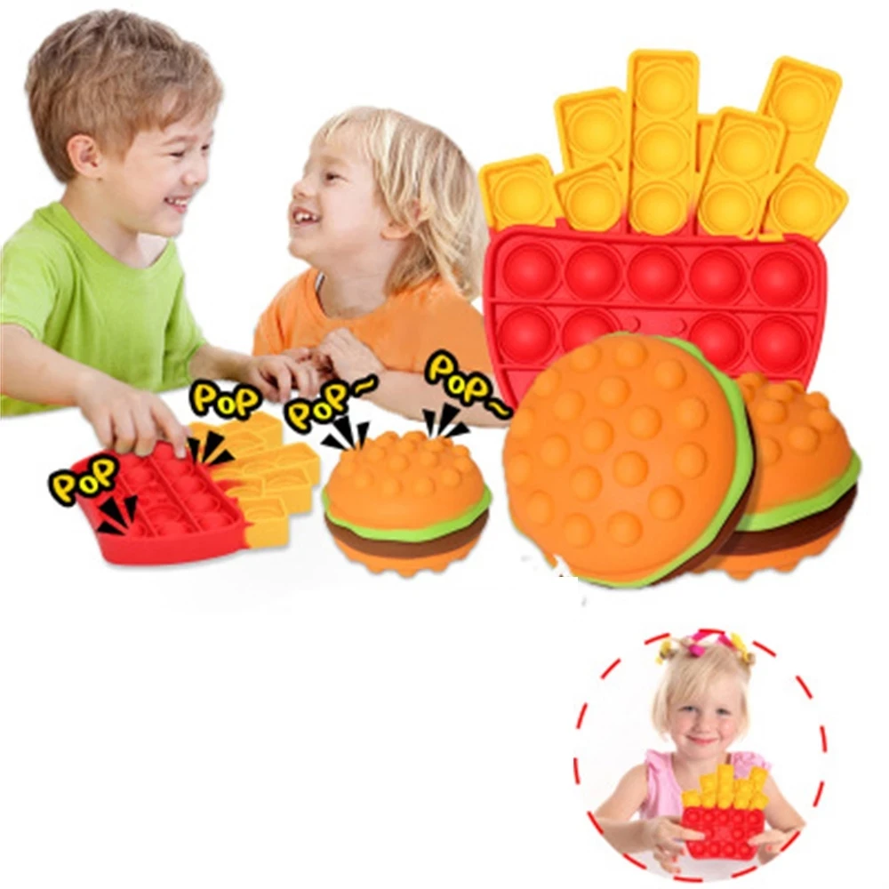 

2 шт. 3D Шарики для снятия стресса с картофелем фри