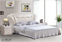 high quality factory price royal large king size leather soft bed bedroom furniture soft bed 3475