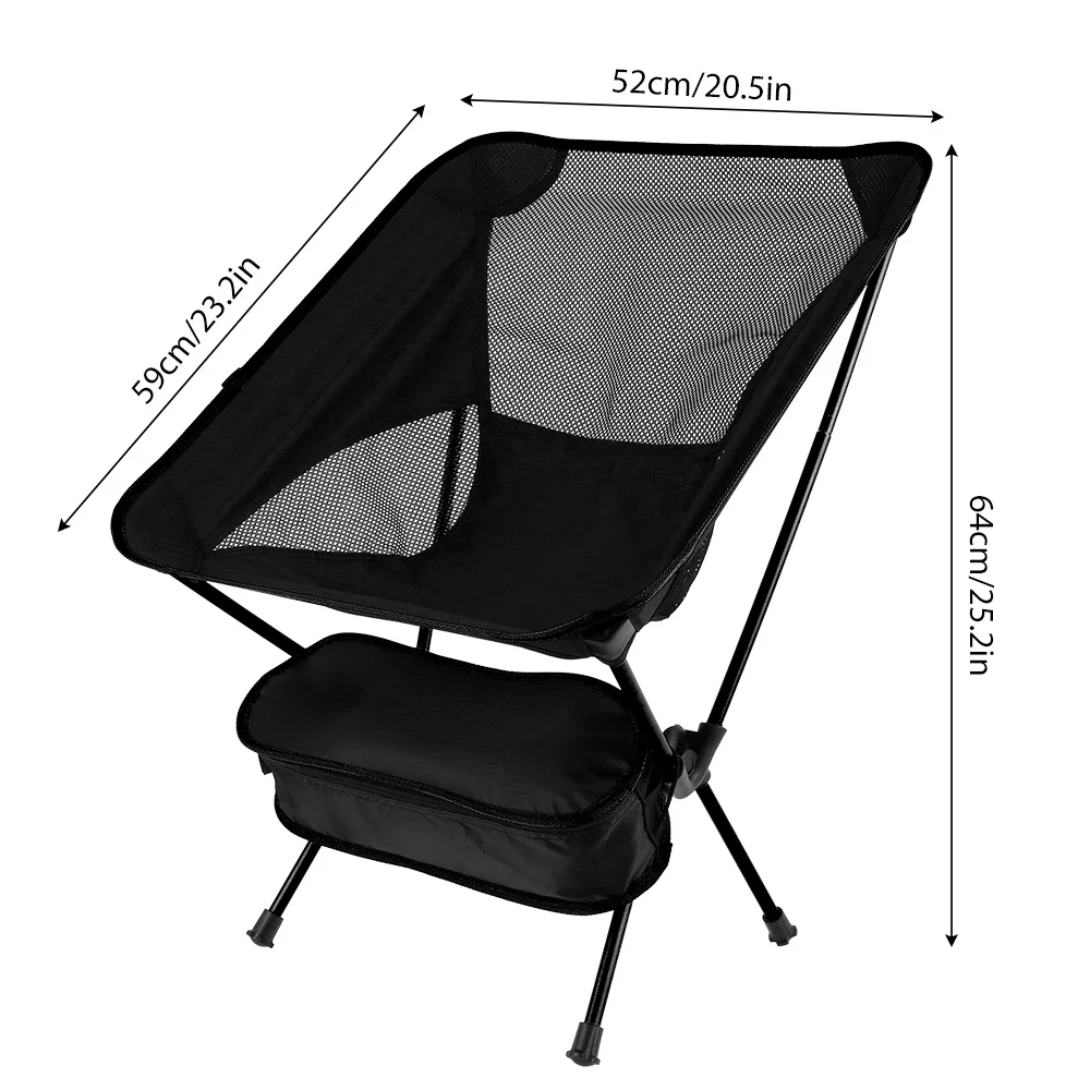 

Ultralight outdoor Folding Camping chair picnic hiking Travel leisure Backpack foldable beach moon chair Fishing portable chair
