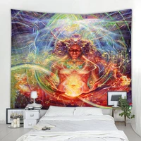 meditation tapestry mandala decoration tapestry witchcraft spreading wall tapestry bohemian hippie tapestry bedroom tapestry