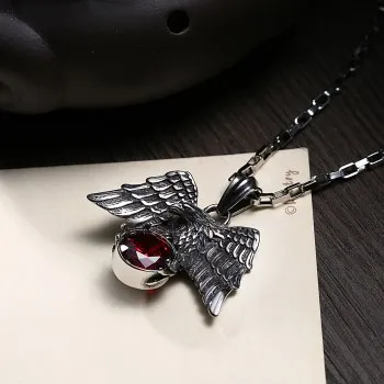 

Ancient Maya fashion personality necklace Eagle shape titanium steel trend necklace GMYN080