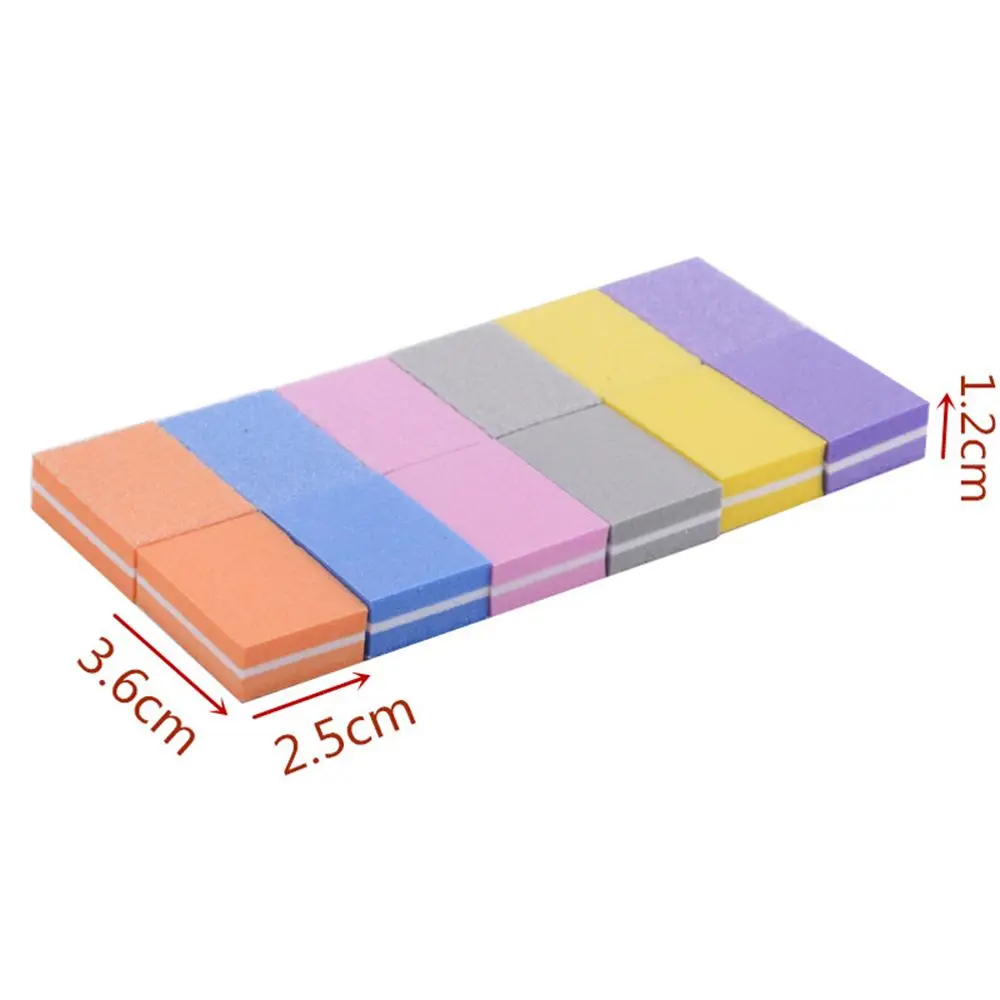 

20pcs Mini Nail Sponge Nail File Buffer Block Buffing Sanding Professional Nail Tools Double sided Pedicure Manicure Tools