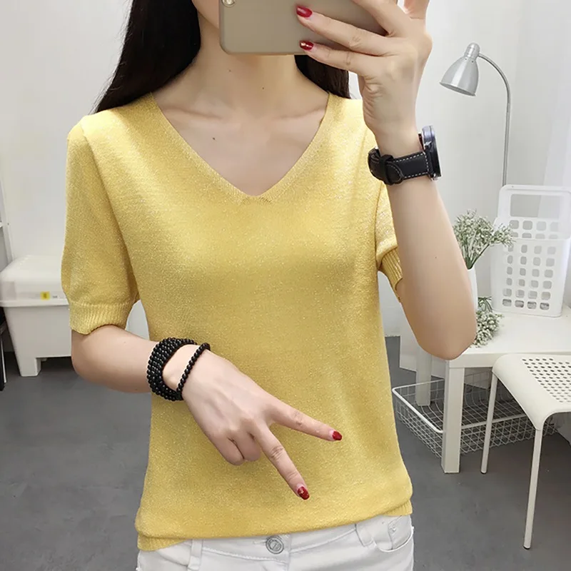

Women Fashion T-Shirt Loose O-Neck Tee Shirts Summer Short Sleeve T Shirts