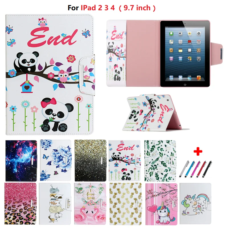 Tablet Case for Apple iPad 2 3 4 9.7 2th 3th 4th Generation A1458 A1459 A1460 A1395 A1396 A1397 A1403 Magnetic Smart Cover | Компьютеры и