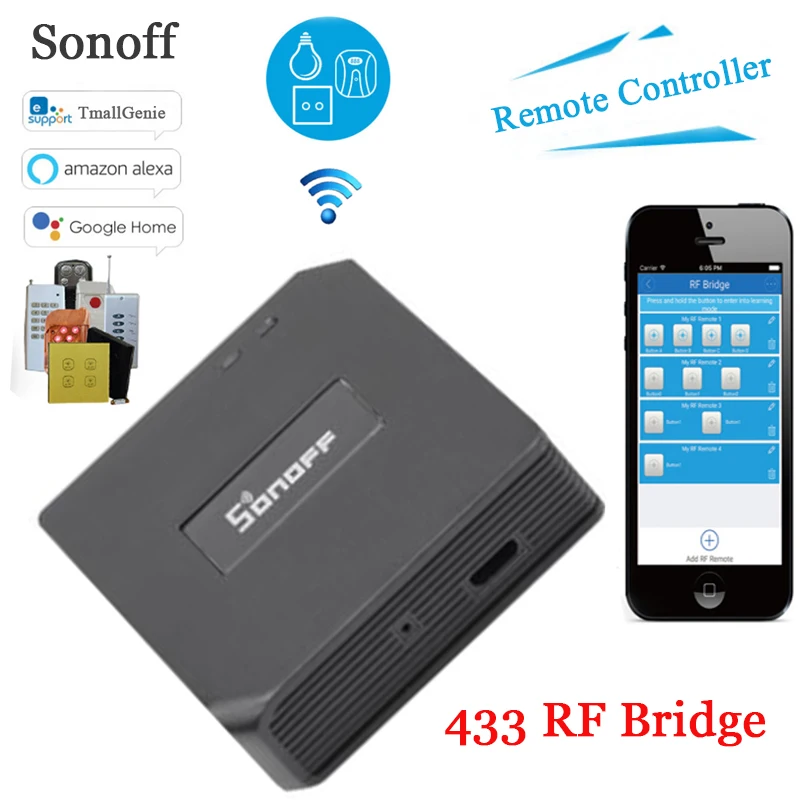 Радиочастотный мост Sonoff дистанционное управление 433 RF к Wi Fi умным домом через