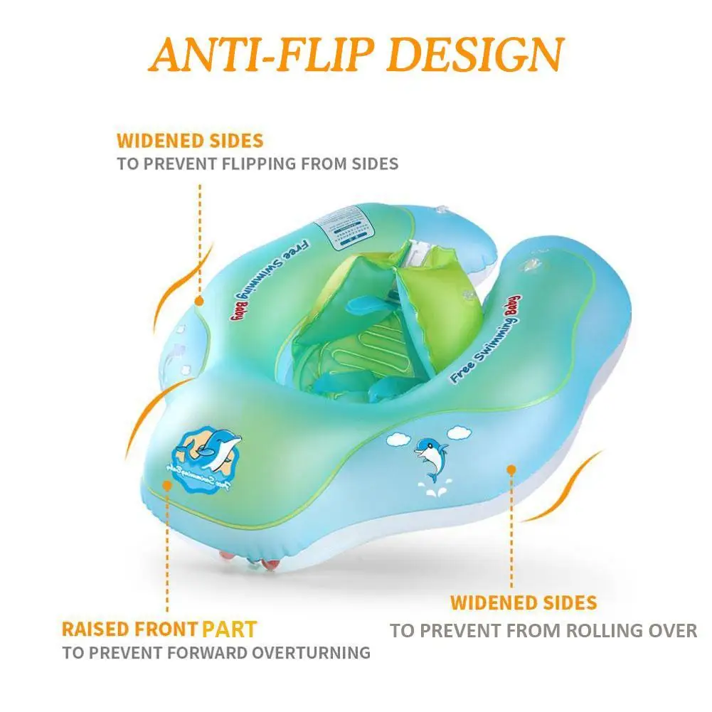 

Free Swimming Baby Inflatable Baby Swimming Float Ring Inflatable Circle Waist Float Ring Children Bathing Summer Swimming C5L1