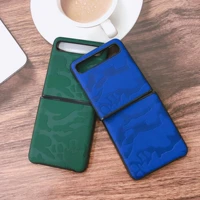 for samsung galaxy z flip case f7070 case manual leather case full package 5g folding case f7000 fall proof