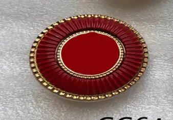 RED 1 лот = 10 шт. Швейные аксессуары высококачественные металлические черные кнопки буквы логотип кнопка 20 мм cc64 - Цвет: RED