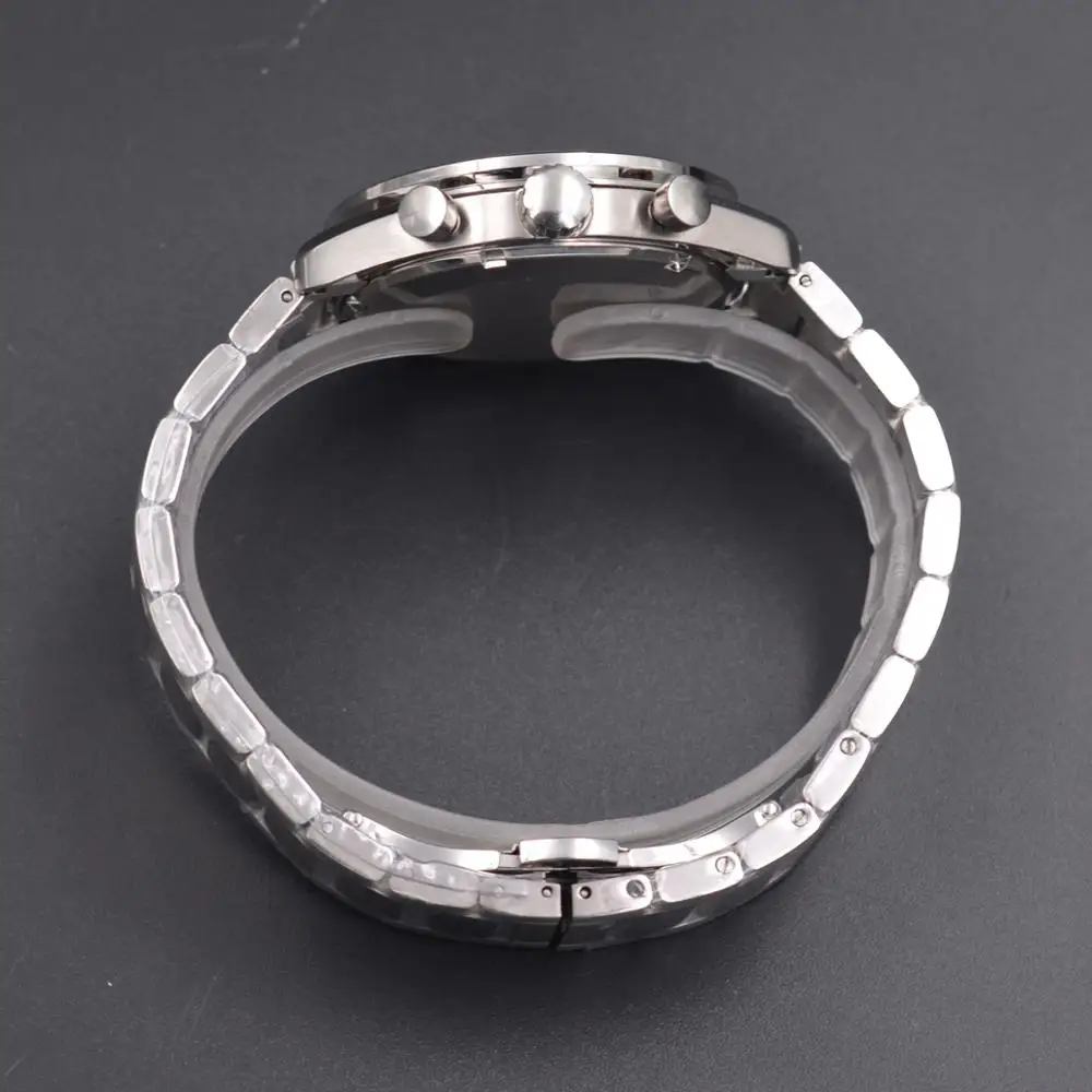 

Men Wrist Watch 2019 Luxury corgeut top brand Mens Stainless Steel chronograph Quartz Watches Men Business Male Clock Mens Watch