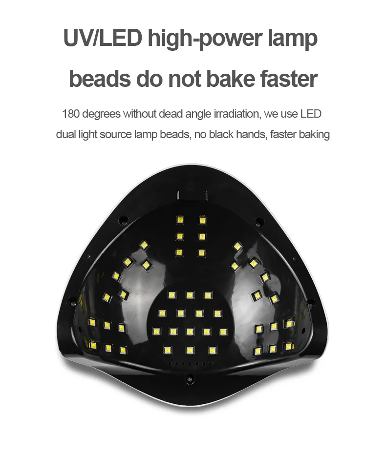 168W Высокомощный Сушилка для ногтей Профессиональная Высокое качество Быстрая сушка Световая терапия Лампа Четырехскоростная Интеллектуальная.