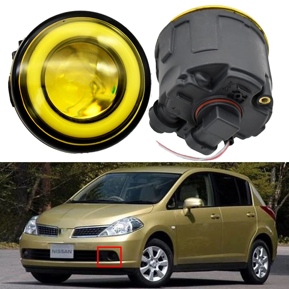 

2PCS (right + left) Car Styling Front LED Fog Lamps Fog Lights 26150-8990B For Nissan Tiida Juke NV200 Patrol 3 Y62 2006-2015