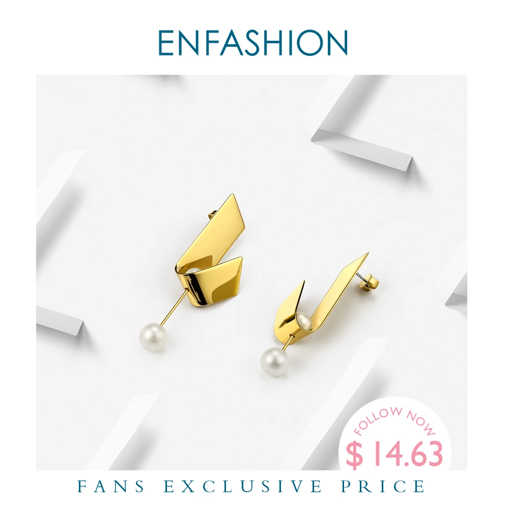 Enfashion гибкие жемчужные серьги висячие для женщин модные ювелирные изделия