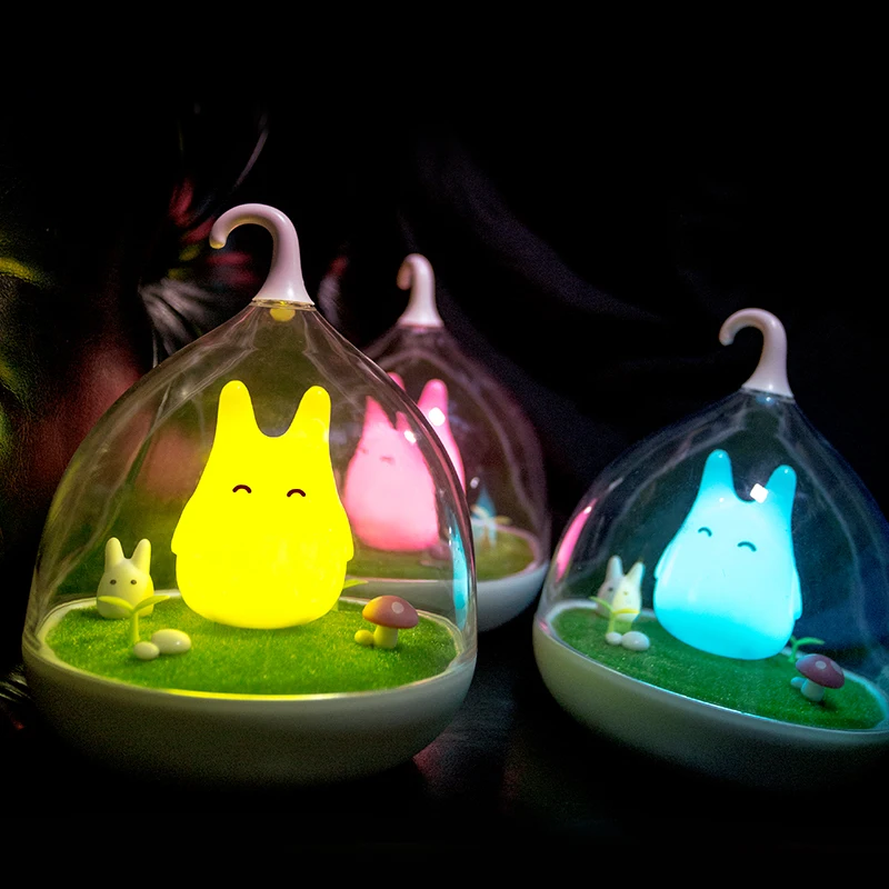 Ночник Asign в стиле Totoro USB портативный светодиодный ночник лампа подарок сенсорный