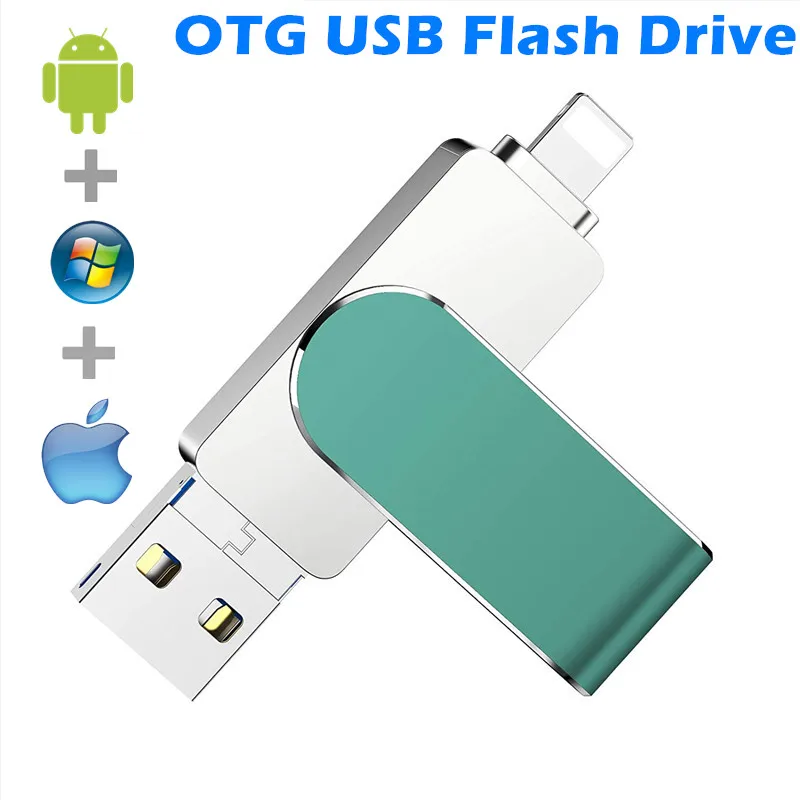USB флеш-накопитель 16 ГБ 32 64 U-диск OTG с разъемом Lightning 256 карта 128 MFi для iPhone 12/11/x/8/7/6/и