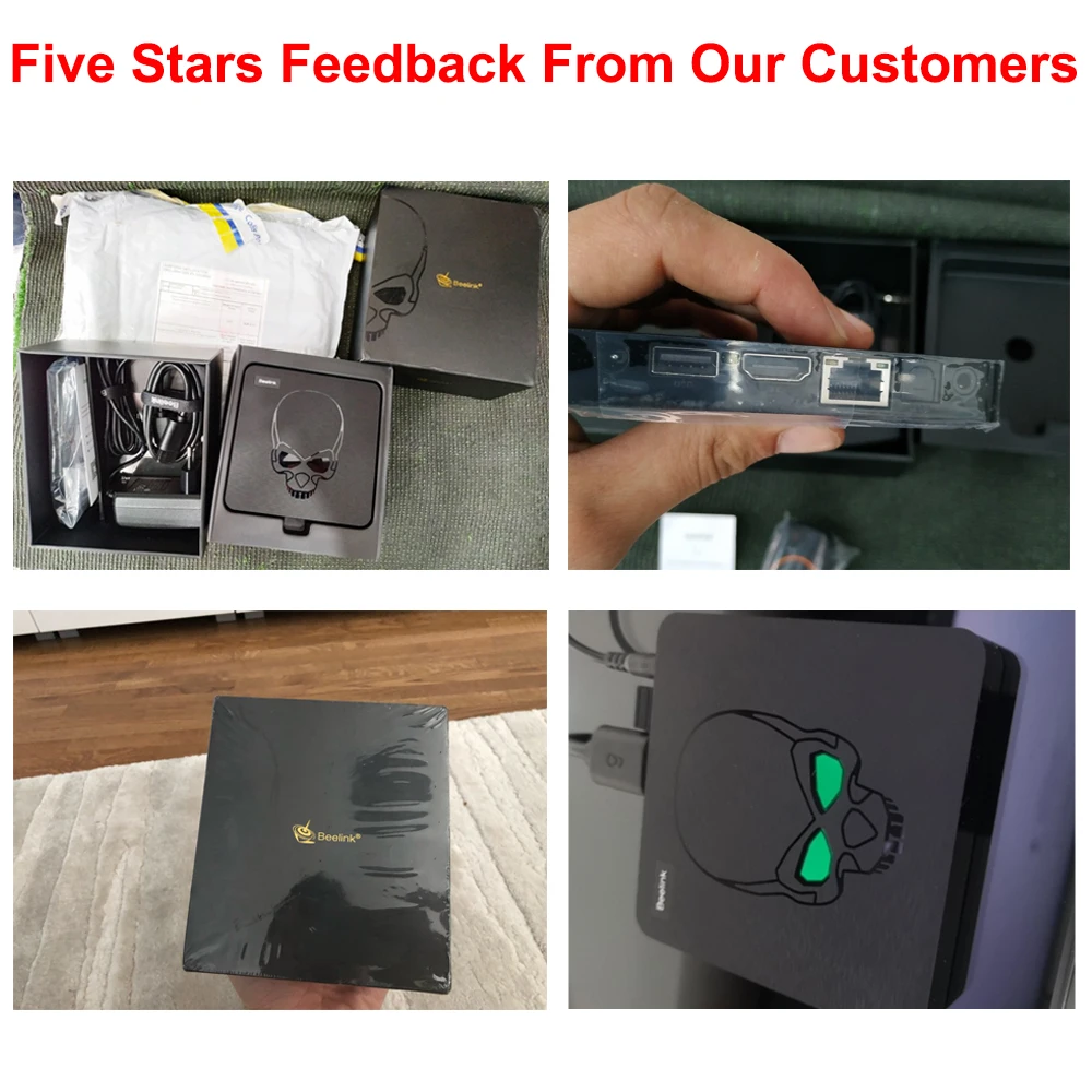 Beelink GT-King Android 9,0 tv Box Amlogic S922X 4 Гб LPDDR4 64 Гб rom 2,4G+ 5,8G WiFi BT 4,1 4K 2,4G голосовой пульт дистанционного управления