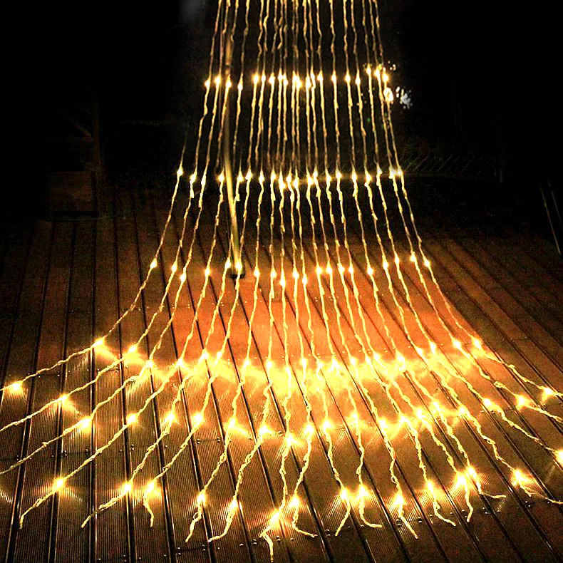 

3X3M 320 LED Waterfall Waterproof Meteor Shower Rain String Light Christmas Wedding Curtain Icicle Fairy String Garland