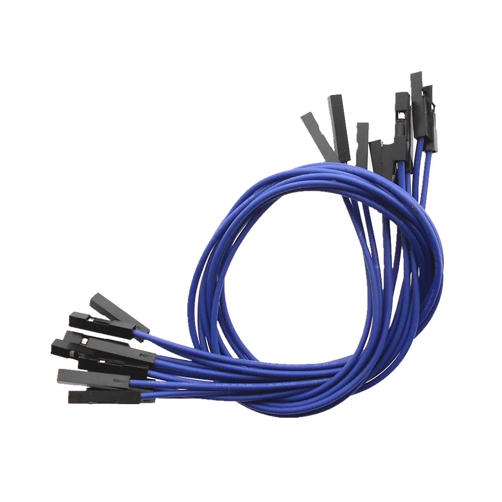 10 шт./лот 25 см 2 54 DuPont кабель 1 Pin белый/черный/красный/желтый/синий/зеленый износ P