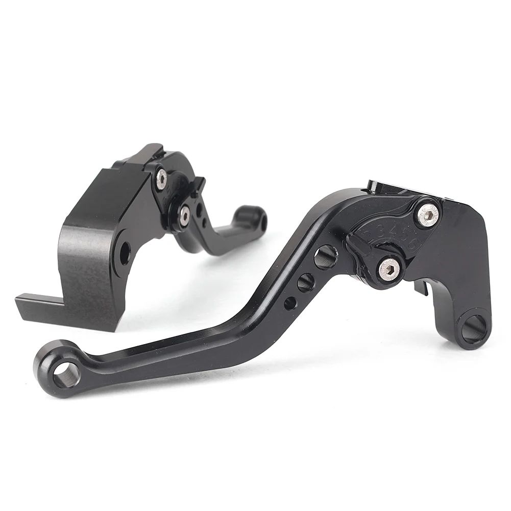 CNC Алюминий короткие Регулируемые сцепные рычаги для Suzuki GSXR 600 750 2011-2013 K11& GSXR1000 K9 2009 2010 2011 2012 2013 - Цвет: Черный