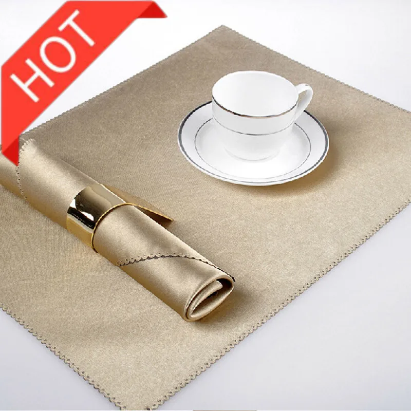 Салфетка для стола свадебная золотая ткань салфетки вечеринки отель посуда на