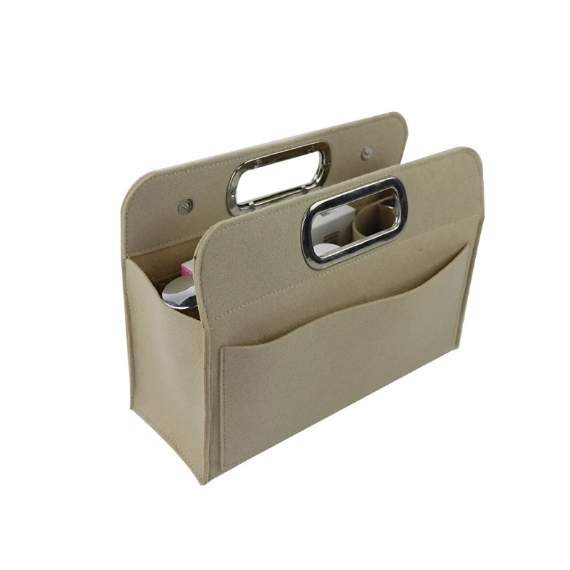 

J60D Insert Bag with Pockets Purse Organizer Handbag Tote Felt File Bags