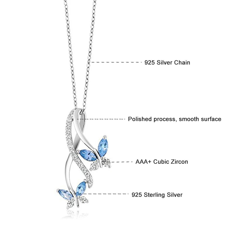 Ювелирные изделия YFN из стерлингового серебра 925 пробы серебряное ожерелье с