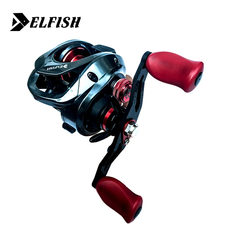 

ELFISH Baitcasting Reel 6.3:1 7.3:1 12BBs Bait Casting Reel 8KG Max Drag Left Right Hand Carp Fishing Reel Carretilha De Pesca