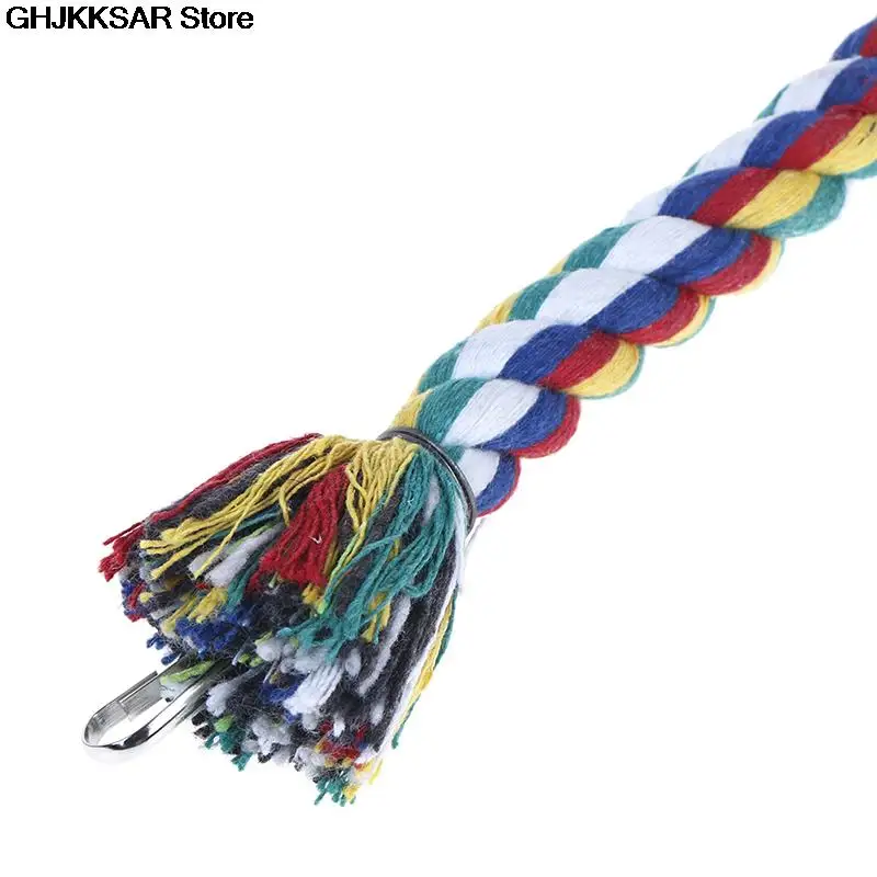 50cm Parrot Toy Rope Braided Pet Chew Perch Coil Bird Cage Cockatiel Birds Training Accessories | Дом и сад