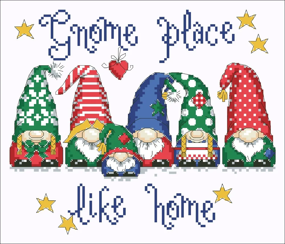 

Набор для вышивки крестом gnome, белая хлопчатобумажная ткань, 18 карат 14 карат 11 карат, вышивка «сделай сам» ручной работы