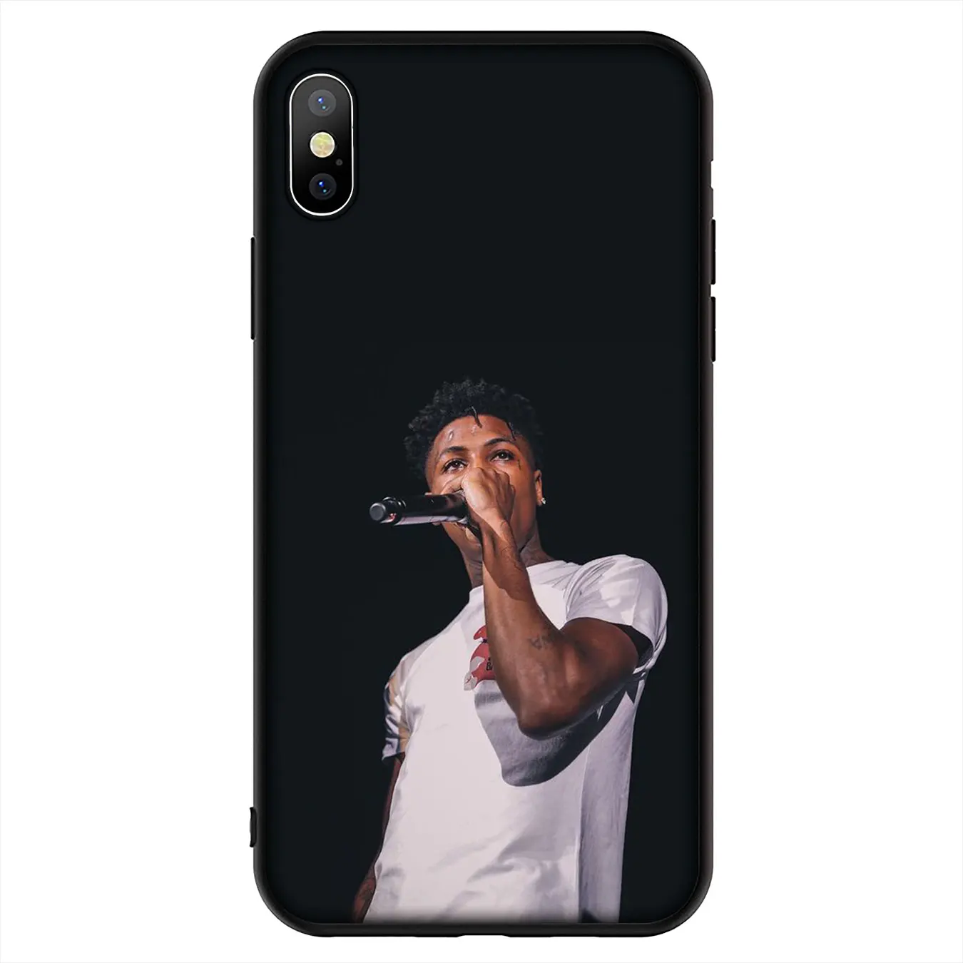 YoungBoy Never Broke Again Soft Silicone Cover Case for iPhone 11 Pro XR X XS Max 6 6S 7 8 Plus 5 5S SE Black Phone |