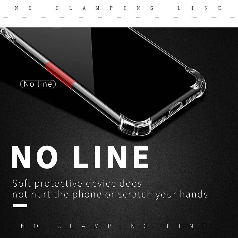 Защитный чехол 9H из ТПУ для Xiaomi Redmi K20 Note 5 7 8 Pro бампер с подушкой безопасности