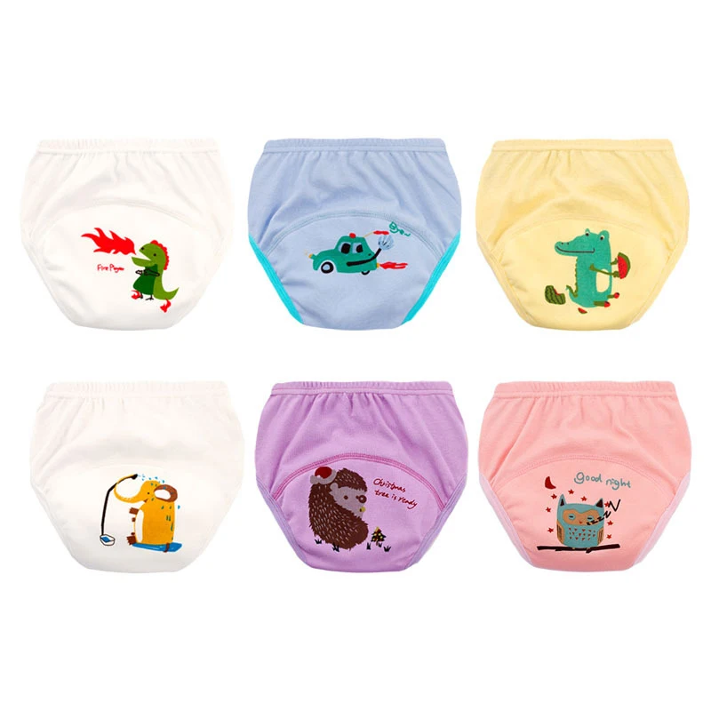 

Baby Diaper Reusable Nappy Children Training Pants Washable Diapers Cotton Learning Pants Infants Underwear Nappy Changing