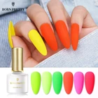 Неоновый матовый Гель-лак BORN PRETTY для ногтей 6 мл флуоресцентный зеленый желтый отмачиваемый УФ-Гель-лак для ногтей светящийся на УФ-свете