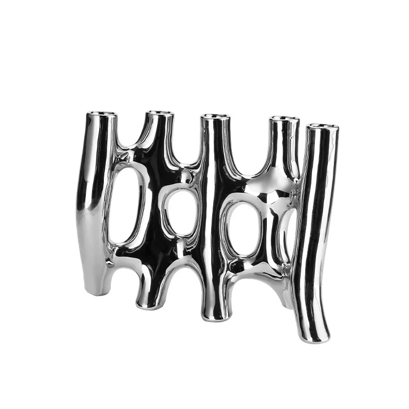 

Creative Decoration Interior Abstract Ceramic Vase Nordic Light Luxury Table Soft Decorations