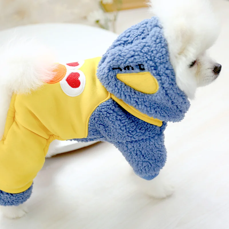 Милая теплая толстовка с капюшоном PETCIRCLE Одежда для питомцев ремнем собак