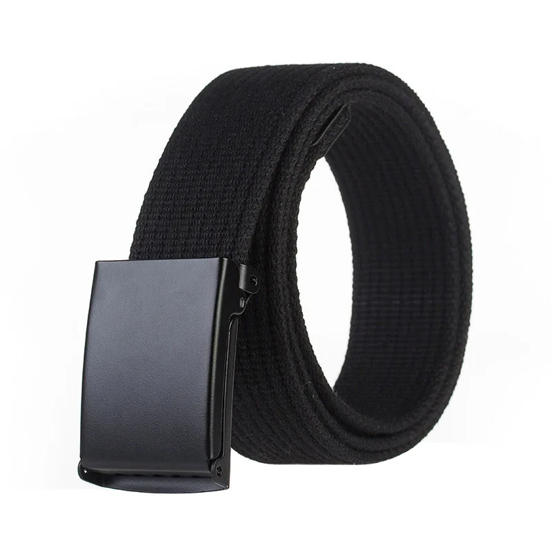 

New Unisex belt High Quality Weaving Canvas Automatic Buckle Men's Belt Casual Business Pants Wild Women belts Children's belt