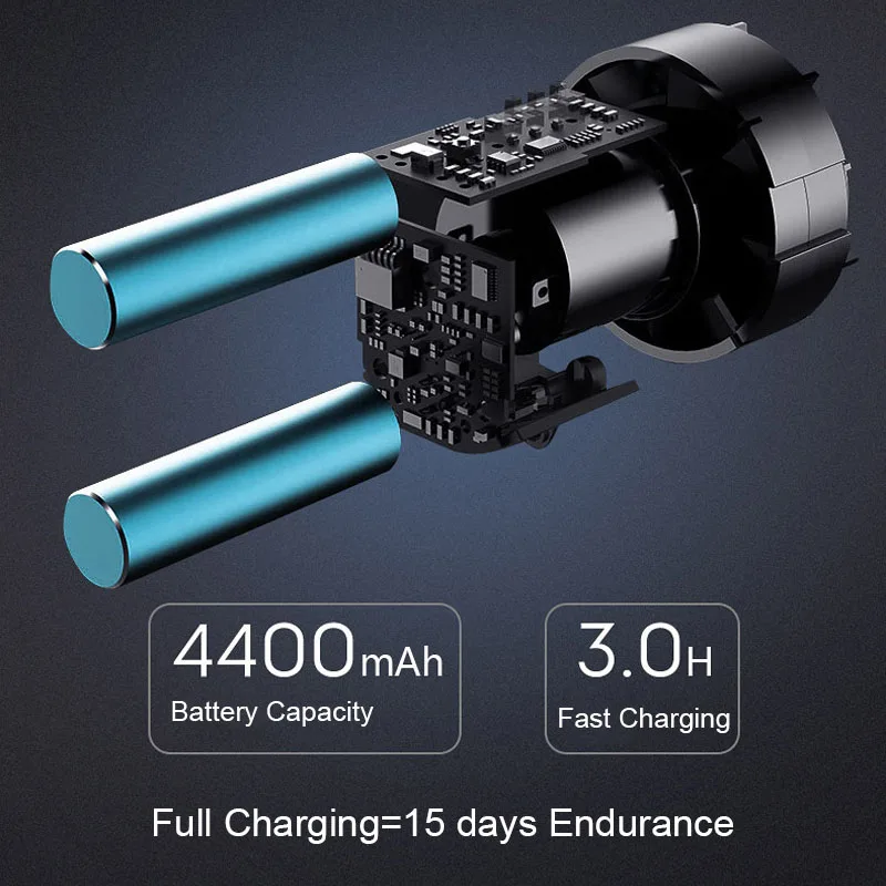 Ручной циклонный автомобильный пылесос USB перезаряжаемый 4400 мАч для домашнего