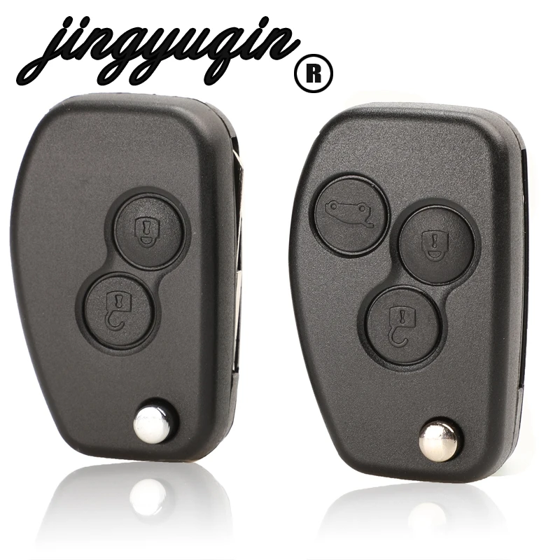 Складной дистанционный ключ jingyuqin VAC102 для Renault Megane Dacia Modus Espace Duster Clio с 2 кнопками