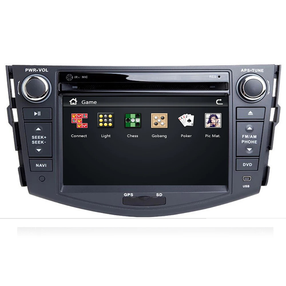 Автомобильный dvd-плеер автомагнитола 2 din с дисплеем IPS 7 дюймов для Toyota RAV4 Rav 4 2007 2008