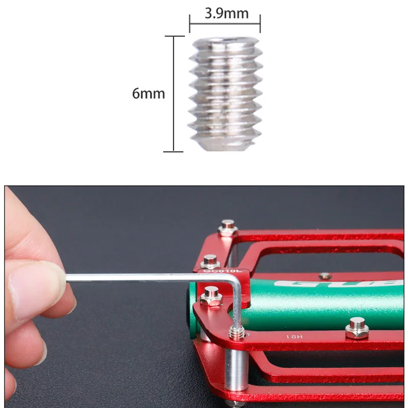 10PCS Anti skid Bicycle Pedal Screw Stud Accessories M4 Anti-Slip Screws For Racing Bike Mountain | Спорт и развлечения