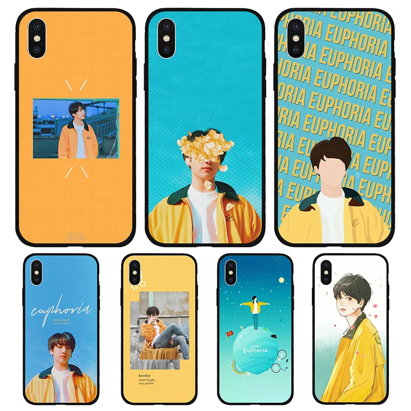 Чехол для телефона Euphoria Jungkook KPOP MAN Apple iPhone X XR XS MAX 7 8 7plus 6 6S Plus 5 5S|Чехлы-накладки| |