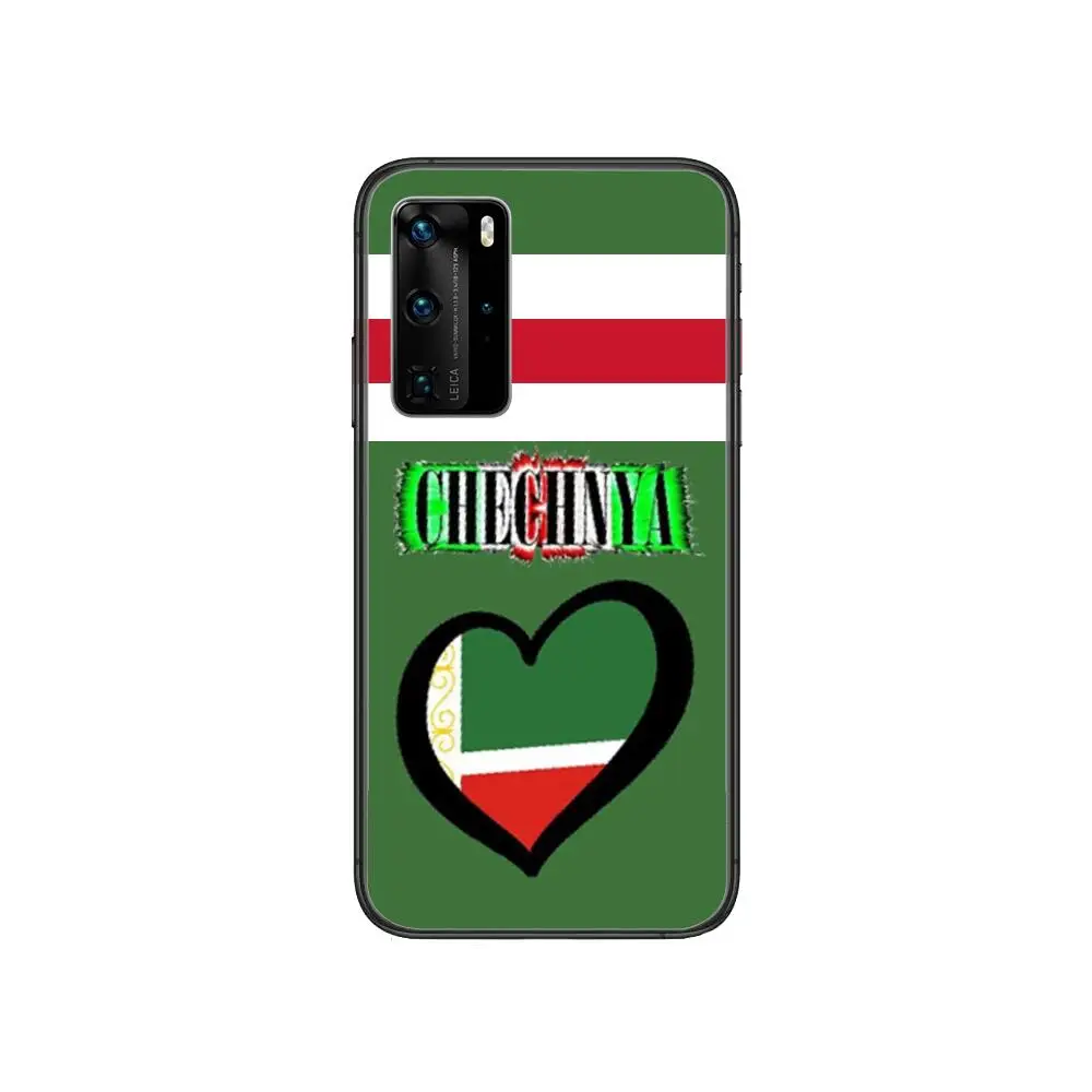 

Chechen National Flag style Clear Phone Case For Huawei Honor 20 10 9 8A 7 5T X Pro Lite 5G Black Etui Coque Hoesjes Comic Fas