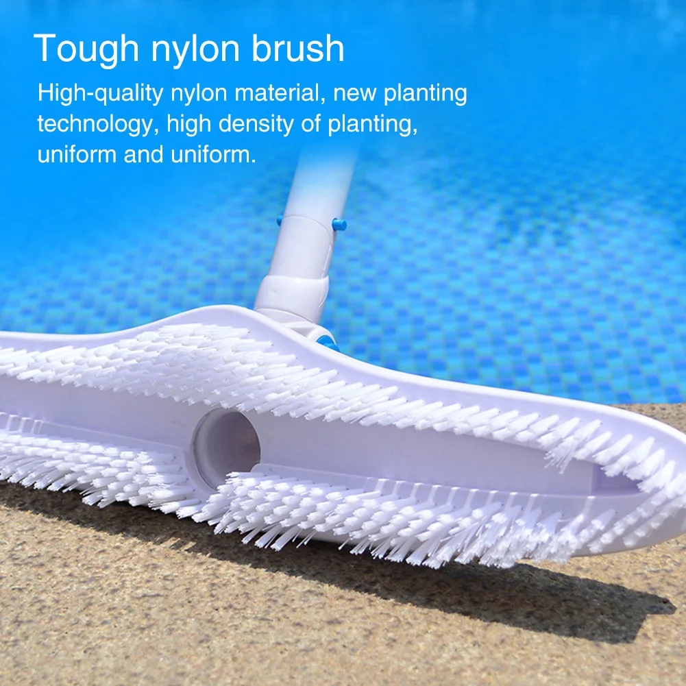 

Vacuum Head Flexible Adjustable Angle Detachable Absorb Dirt Suction Indoor Outdoor Screw Fasten Durable Gym Swimming Pool Brush