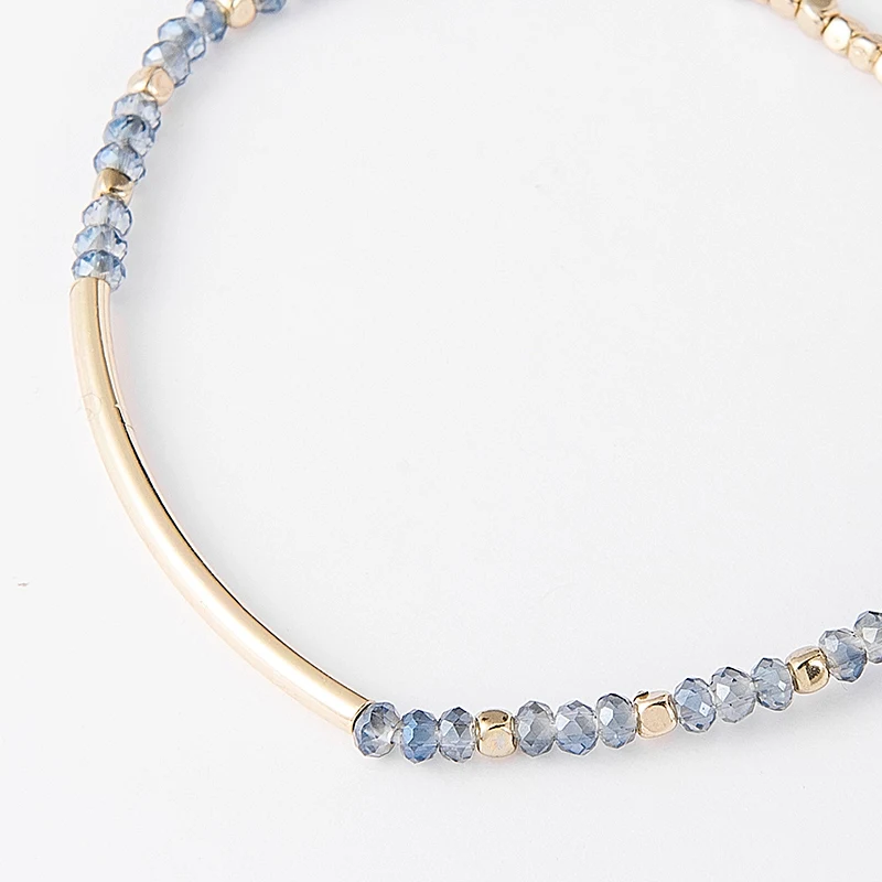 Женский изящный браслет в богемном стиле с бусинами на свадьбу День Святого