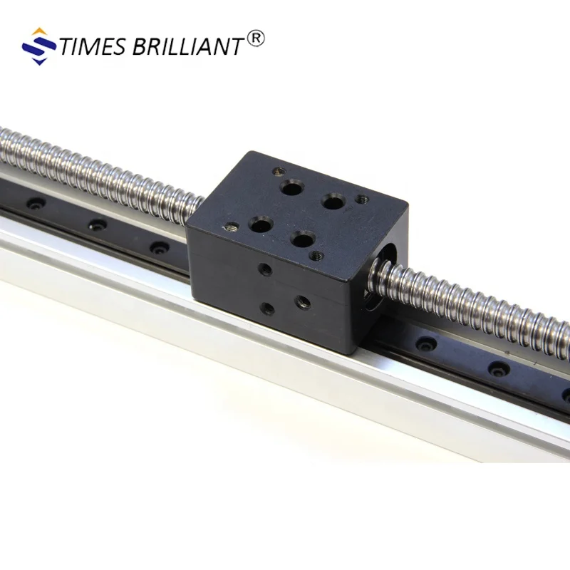

China factory sale 700mm stroke 35kg load aluminium ball screw linear guide rail for 3d printer axis auxiliary equipment
