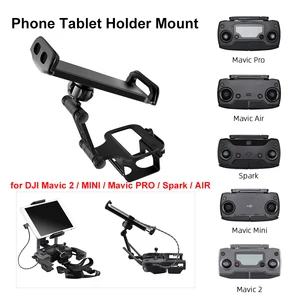 Phone Tablet Holder Mount for DJI Mavic 2/MINI/PRO/Spark/AIR/Mini SE Front View Bracket with Lanyard