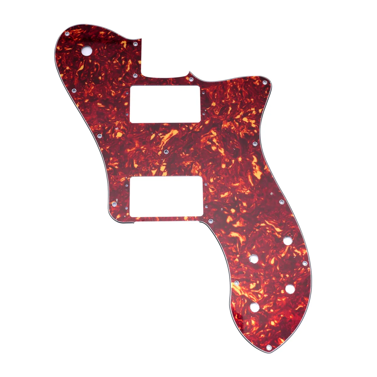 

Musiclily Pro 15 Holes Wide Range HH Pickguard for Mexico Fender 72 Tele Deluxe Style Electric Guitar, 4ply Vintage Tortoise