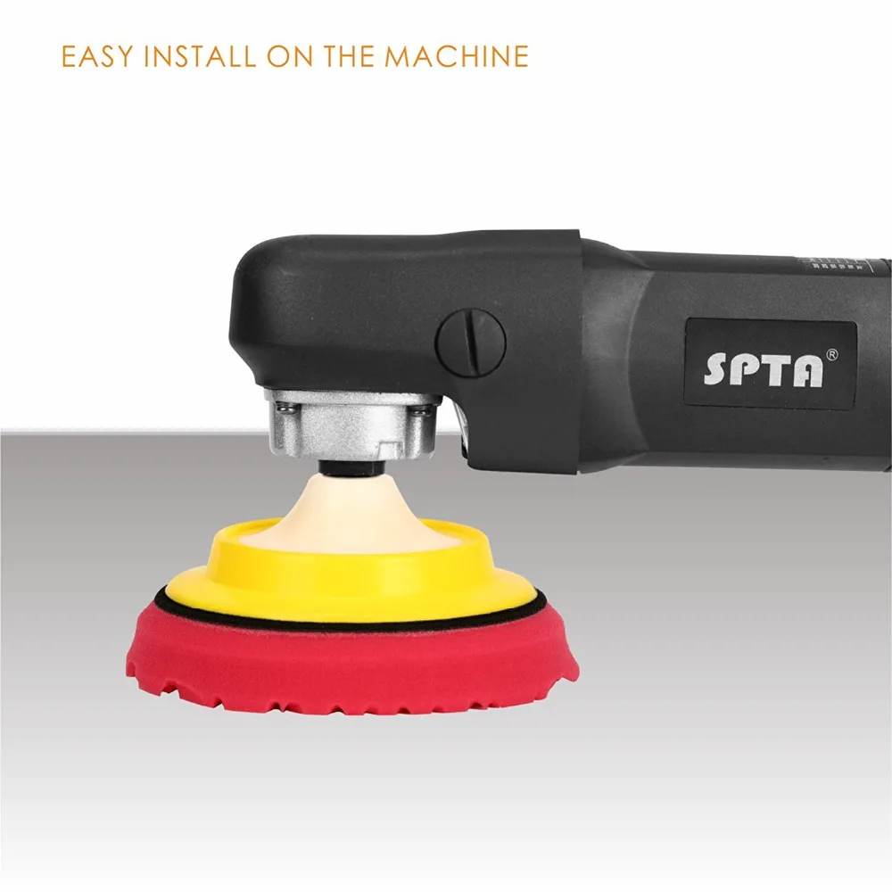 

SPTA 6Inch (150mm) Heavy Cut Polishing Pads & Buffing Pads For 5Inch(125mm) RO/DA/GA Dual Action Car Polisher