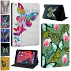 Чехол для планшета Apple IPad 5678th Mini 12345 IPad 234, защитный чехол из искусственной кожи с рисунком бабочки
